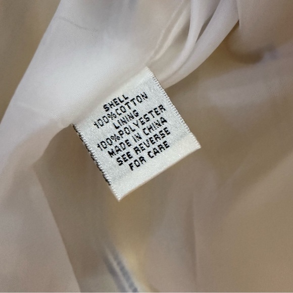 Talbots Size 8 Yellow & Blue Striped Cotton Fit & Flare Dress - Picture 4 of 8